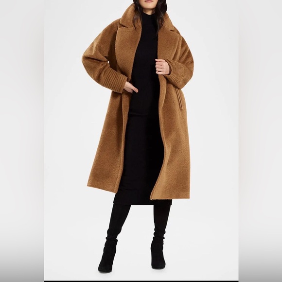 Sentaler Boucle Alpaca Long Belted Coat - Picture 2 of 7